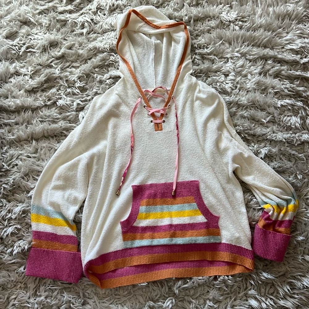 Loveshack fancy terry sweatshirt